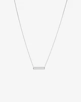 Bar Necklace in Sterling Silver
