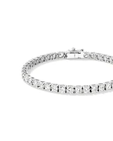 Tennis Bracelet with Cubic Zirconia in Sterling Silver