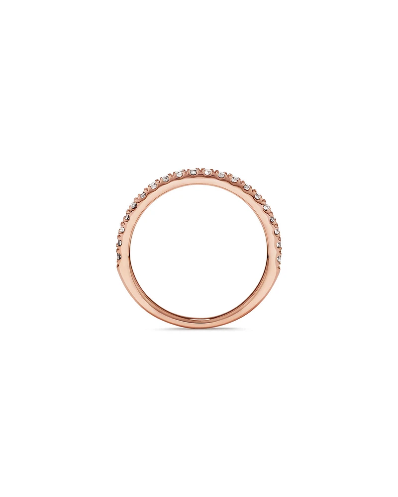 Wedding Band with Carat TW of Diamonds in 14kt White Gold