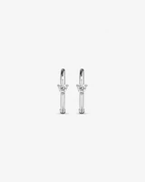 Diamond Accent Sleeper Earrings in 10kt White Gold