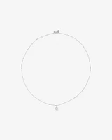 0.50 Carat TW Diamond Solitaire Pendant in 18kt White Gold