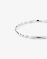 3.7mm Solid Round Bangle in Sterling Silver