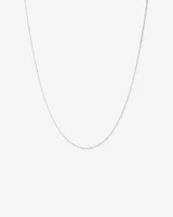 Collier de 50 cm (20 po) et 1,5 mm de largeur en argent sterling