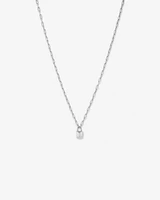 Signature Lock Necklace in Sterling Silver
