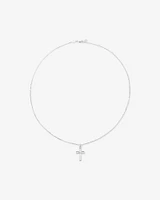 Cross Pendant Necklace in Sterling Silver