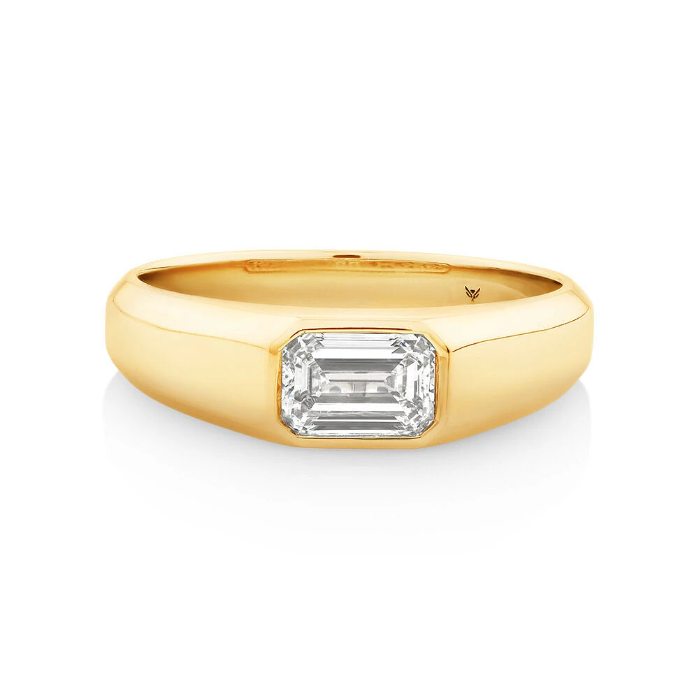 Solitaire Ring with 1.00TW  Laboratory-Grown Diamond in 14kt White Gold