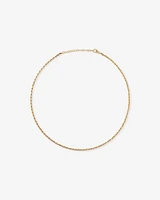 50cm (20") 3.3mm Width Hollow Rope Chain in 10kt Yellow Gold