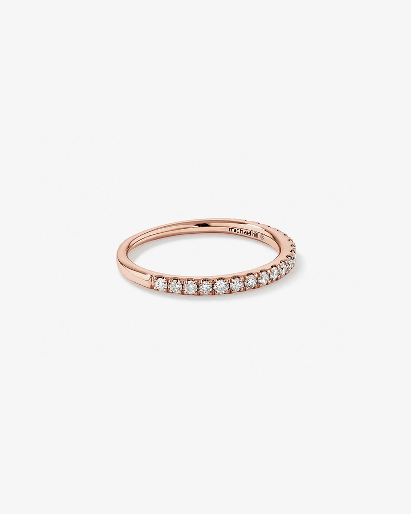 Wedding Band with Carat TW of Diamonds in 14kt White Gold