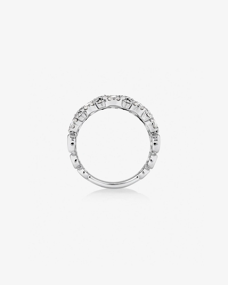 3 Row Bubble Ring with 3.00 Carat TW Diamonds in 14kt Gold