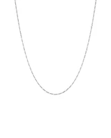 50cm (20") 1.4mm Width Figaro Chain Necklace in Sterling Silver