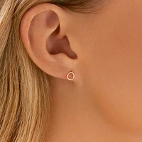 5mm Circle Stud Earrings in 10kt Yellow Gold