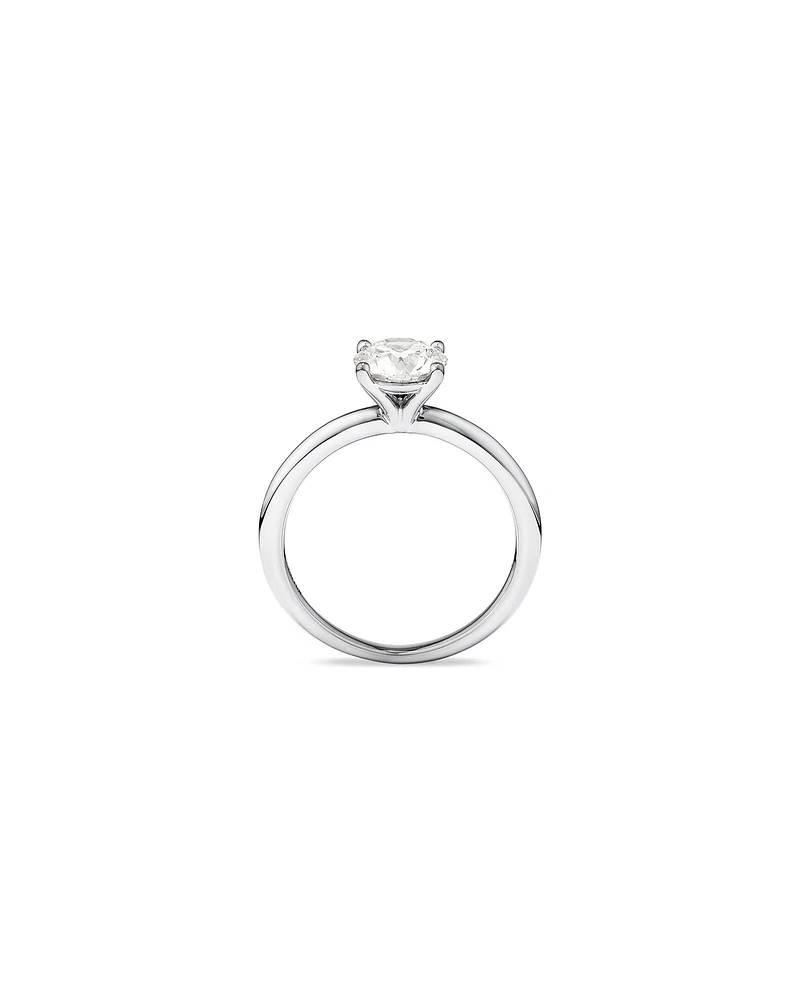 Solitaire Engagement Ring with 1.25 Carat TW of Laboratory-Grown Diamond in 18kt White Gold