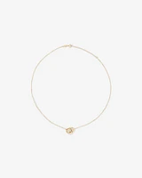 45cm (18”) Double Circle Necklace in 10kt Yellow Gold