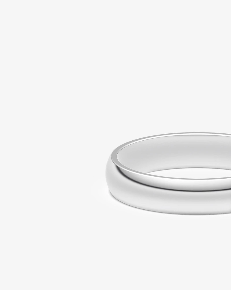 5mm High Domed Wedding Band 10kt Yellow Gold