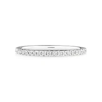 Wedding Band with Carat TW of Diamonds in 14kt White Gold