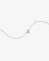 Chevron Necklace with 0.05 Carat TW Diamonds in Sterling Silver
