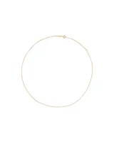 45cm (18") 1mm-1.5mm Width Solid Belcher Chain in 10kt Yellow Gold
