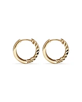 11mm Huggie Earrings in 10kt Rose Gold