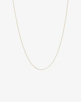 45cm (18") 1mm-1.5mm Width Solid Belcher Chain in 10kt Yellow Gold