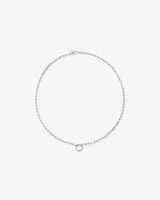 50cm (20") Round Paperclip Open Pendant Chain in Sterling Silver