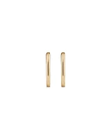 Huggie Paperclip Earrings in 10kt Yellow Gold