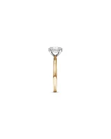 1.00 Carat TW Oval Cut Diamond Solitaire Engagement Ring in 14kt Yellow and White Gold