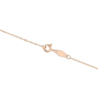 45cm (17") 0.95mm Width Solid Cable Chain In 10kt White Gold