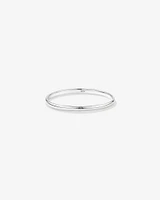 3.7mm Width Solid Round Baby Bangle in Sterling Silver