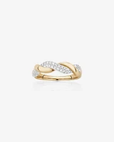 Twist Ring with 0.20 Carat TW of Diamonds in 10kt Yellow Gold