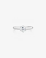 Certified Solitaire Engagement Ring with a 3/4 Carat TW Diamond in 18kt White Gold