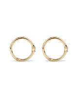 Diamond Accent Sleeper Earrings in 10kt White Gold