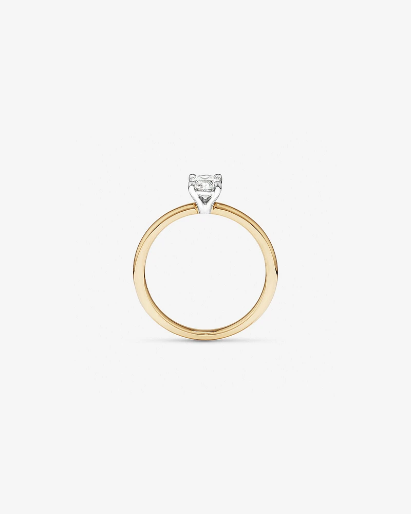 Solitaire Engagement Ring with 0.50 Carat TW of Diamonds in 18kt White Gold