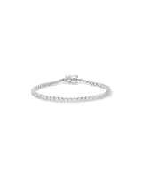 2.00 Carat TW Laboratory-Grown Diamond Tennis Bracelet in Sterling Silver