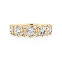 Bubble Ring with 1.00 Carat TW Diamonds in 10kt White Gold