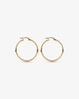25mm Hoop Earrings in 10kt Rose Gold