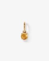 Citrine Birthstone Pendant in 10kt Yellow Gold