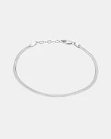 19cm (7.5") 2mm-2.5mm Width Herringbone Bracelet in 10kt Yellow Gold
