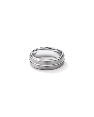 8mm Patterned Wedding Band Tungsten