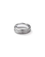 8mm Patterned Wedding Band Tungsten