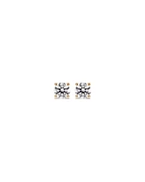 Carat TW Laboratory-Grown Diamond Solitaire Stud Earrings in 14kt Yellow Gold