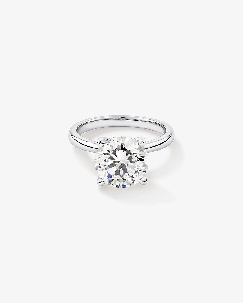 Carat TW Round Brilliant Laboratory-Grown Diamond Solitaire Engagement Ring in Platinum