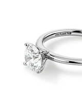 Solitaire Engagement Ring with 1.25 Carat TW of Laboratory-Grown Diamond in 18kt White Gold