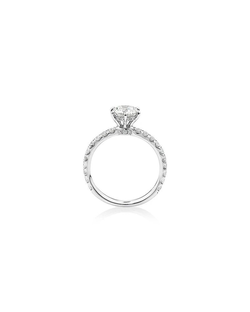Sir Michael Hill Designer Engagement Ring with 1.37Carat TW of Diamonds in 18kt White Gold