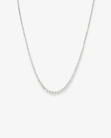 Collier de tennis TW Graduation Diamond Riviera de 10,00 carats en or blanc 18 carats