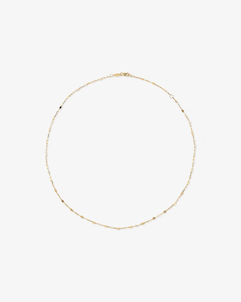 50cm (20") Oval Mirror Cable Chain in 10kt Yellow Gold