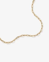 42.5cm Hollow Oval Paperclip Chain in 10kt Yellow Gold