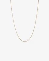 50cm (20") 1.96mm Width Semi Solid Curb Chain in 10kt Yellow Gold