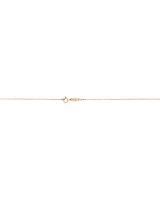 50cm (20") 1mm Width Diamond Cut Belcher Chain in 18kt Yellow Gold