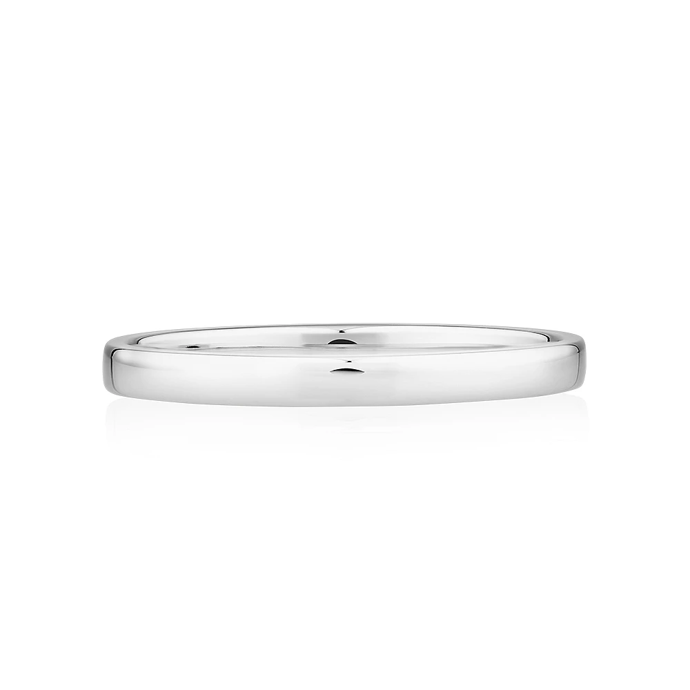 2mm Lite Half Round Wedding Band in 10kt Yellow Gold
