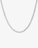 50cm (20") 4mm-4.5mm Width Curb Chain in Sterling Silver